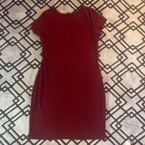 Burgundy Dress Female size Xl Open Back